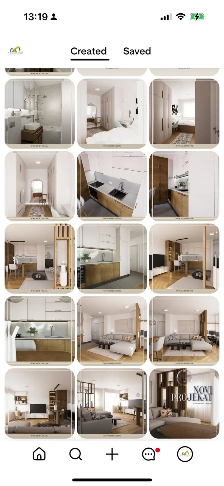Architaur interior design Pinterest profile