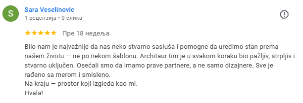 architaur google recenzije i preporuke za diyajn enterijera